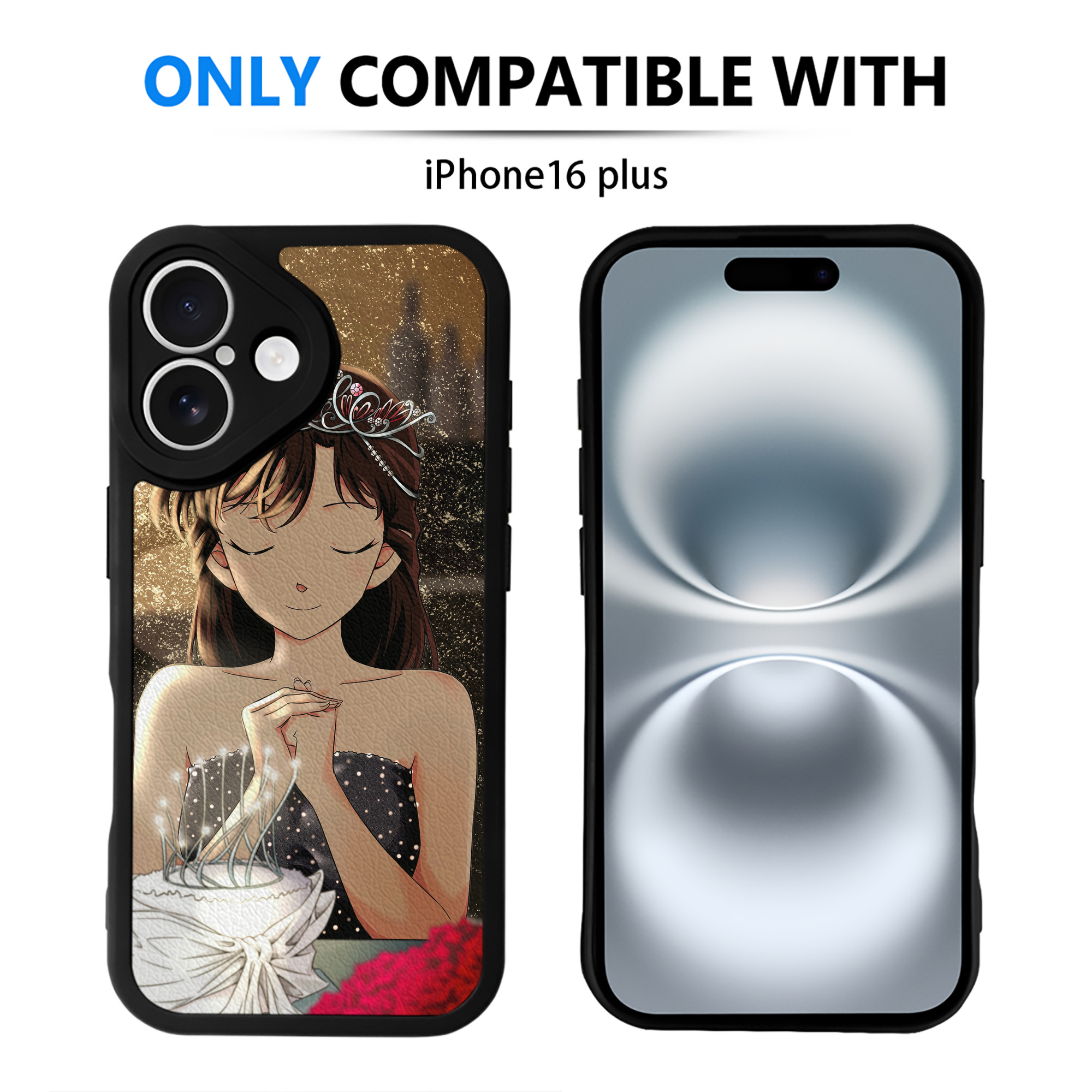 （画像用） 名探偵コナン Detective Conan 【iPhone 16シリーズ対応】シリコンスマホケース（レザー調） 材質：シリコン